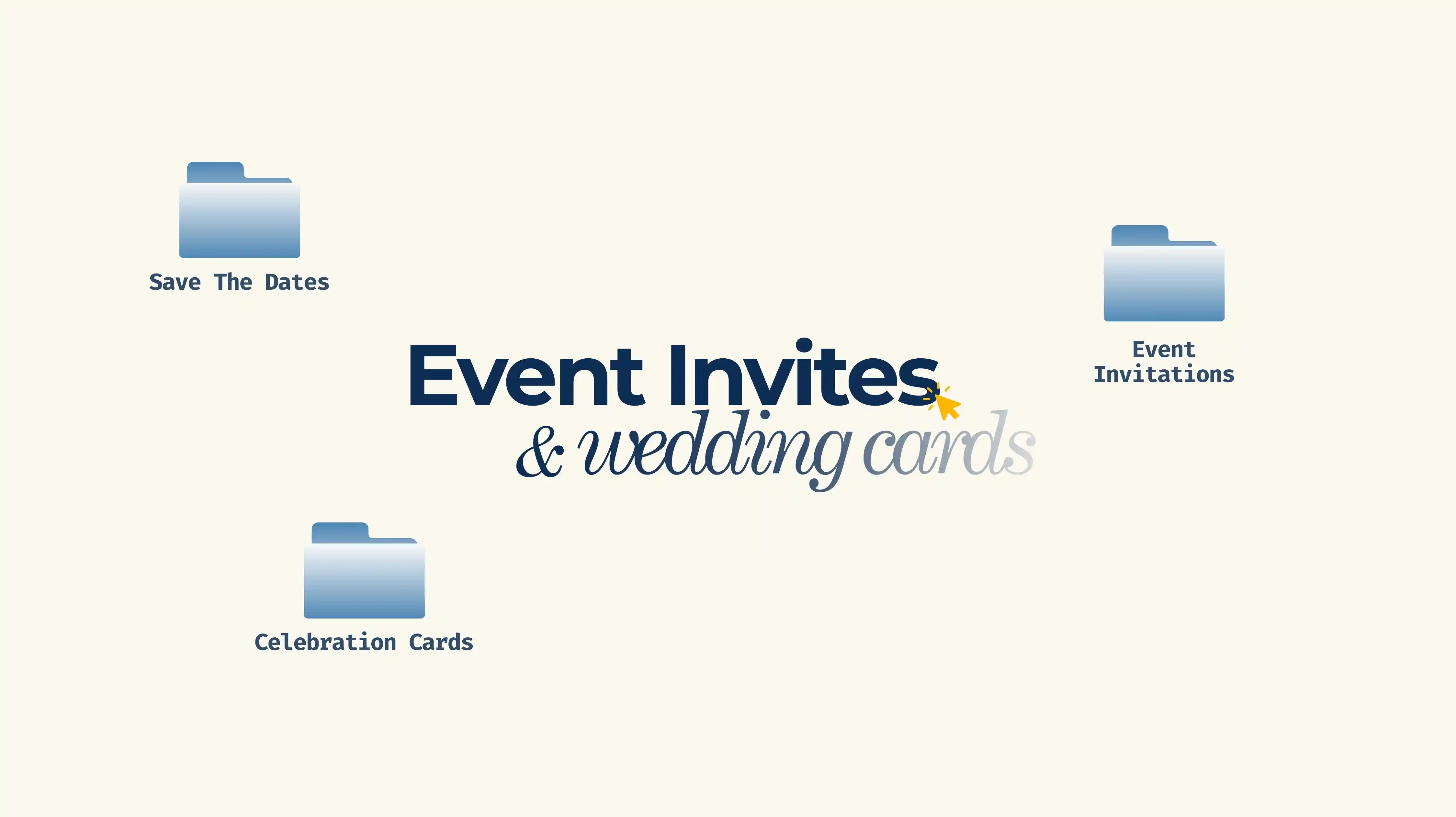 Event Invites & Wedding Cards Banner